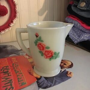 1950s Milk glass pitcher
